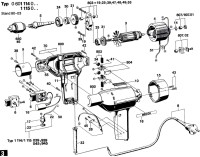 Bosch 0 601 114 803  Drill 220 V / Eu Spare Parts
